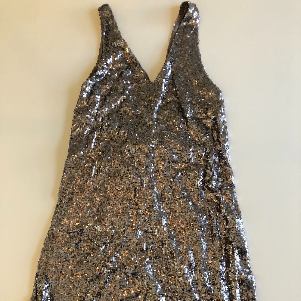 Low Back Sequin Mini Dress!